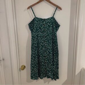 Green Floral Sundress